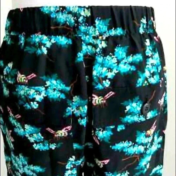 J.Crew Sz 8 Silk straight-leg pant in botanical bees print NWT - Picture 11 of 12
